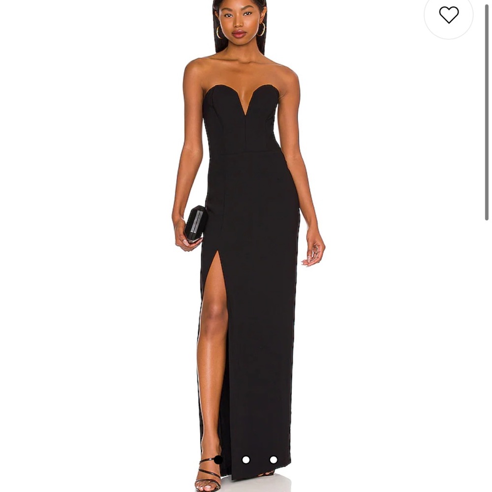 Amanda Uprichard Cherry Gown in Black